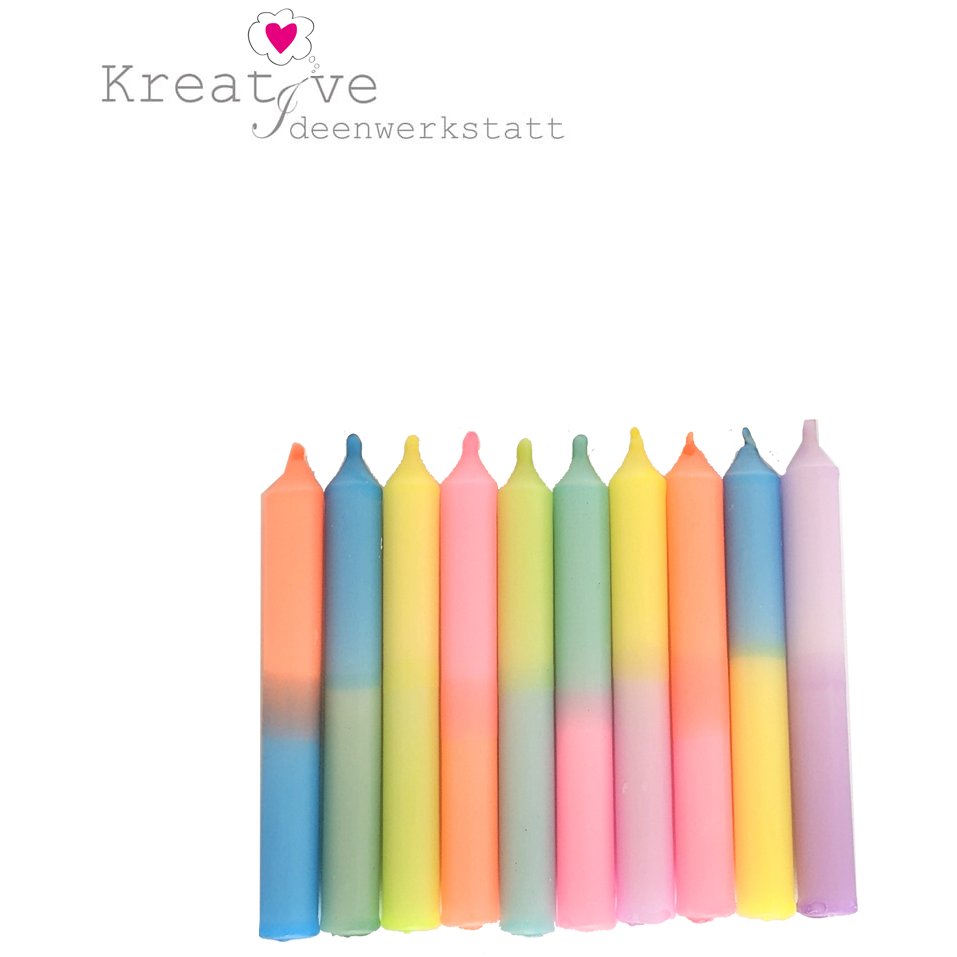10er-Set kleine Geburtstagskerze Nr.1