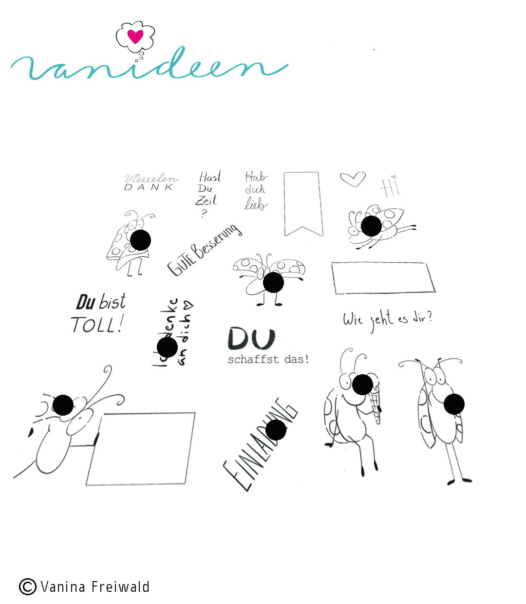 Kleine Botschaften mit Pünktchen