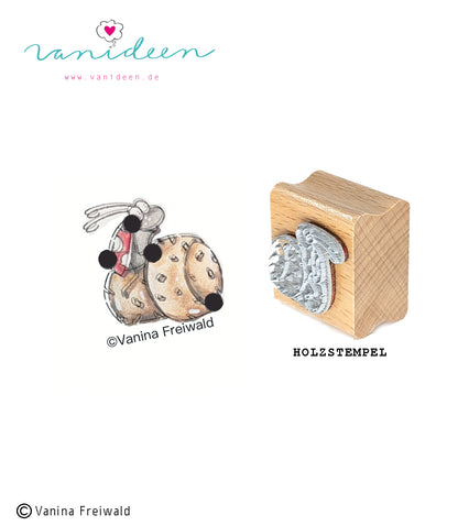 Holz-Stempel "Pünktchen auf dem Korken"