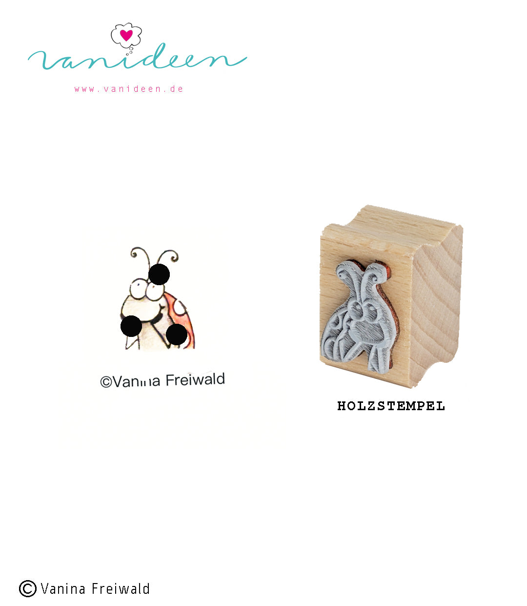 Holz-Stempel "Verträumtes Pünktchen"
